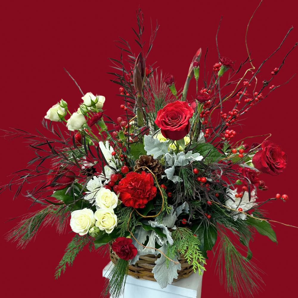 Basket of cheer arrangement