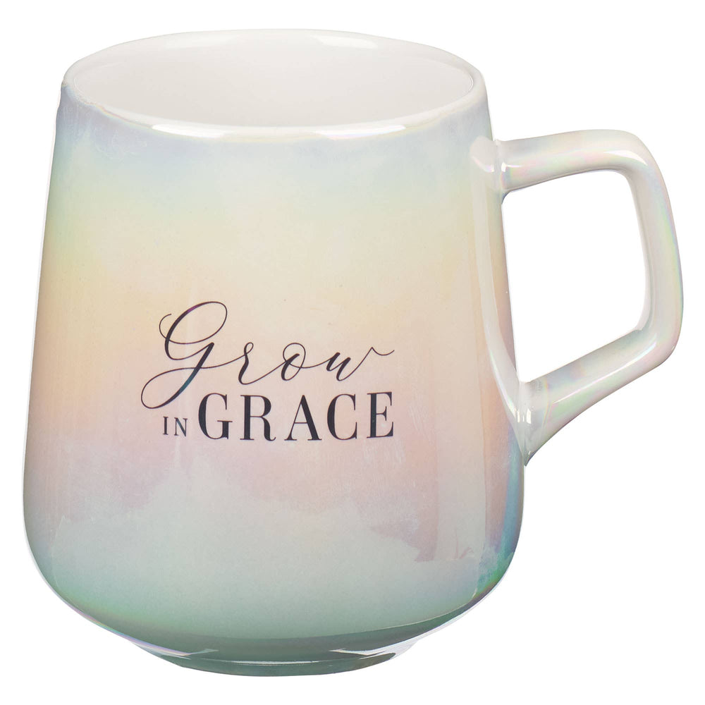 Mug Iridescent/White Grow in Grace