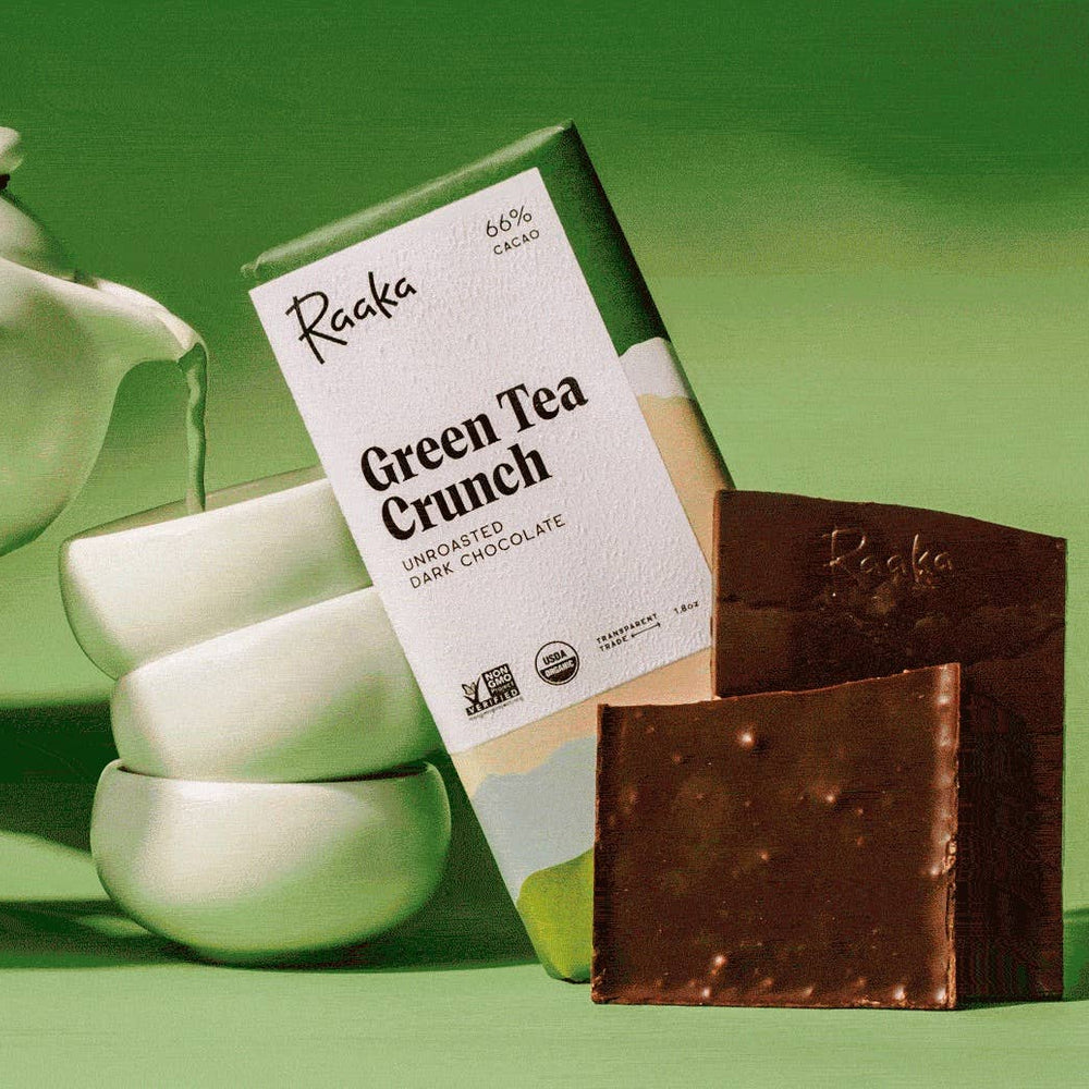 
                  
                    66% Green Tea Crunch Chocolate Bar
                  
                