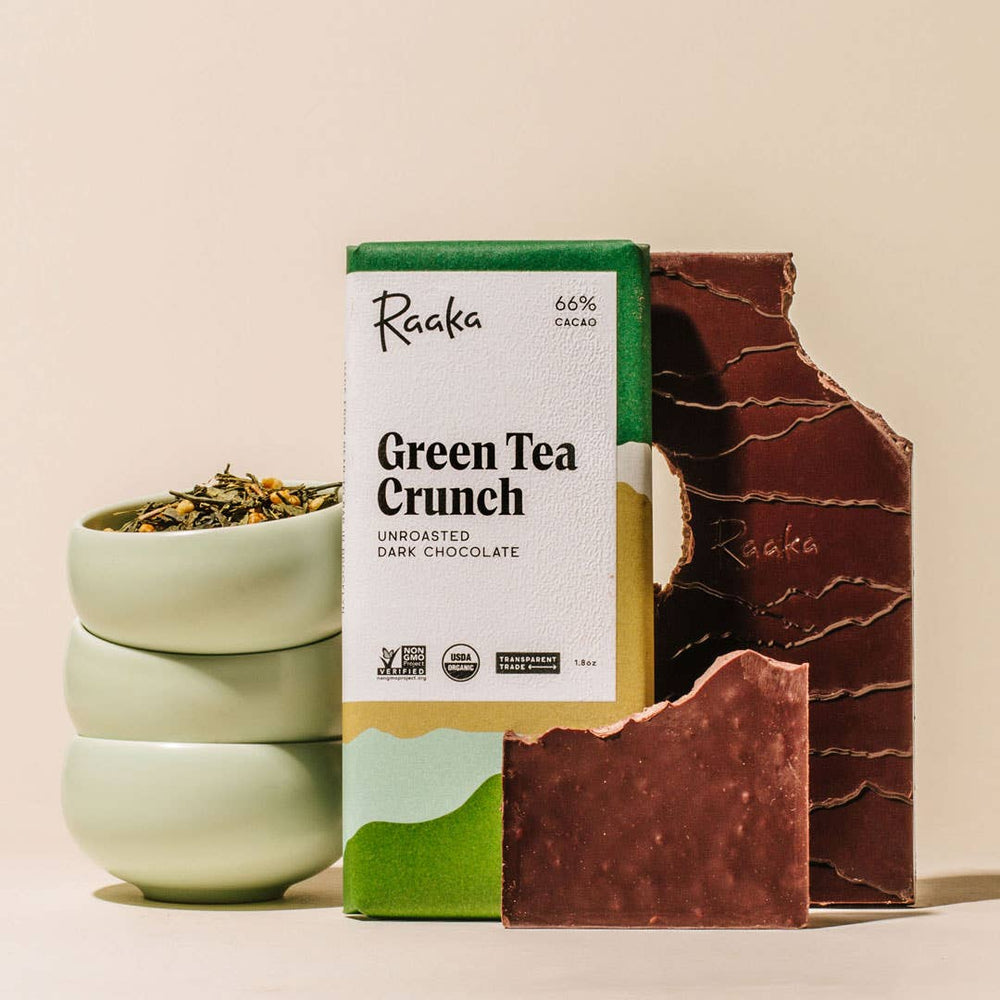 
                  
                    66% Green Tea Crunch Chocolate Bar
                  
                