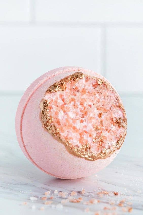 
                  
                    Crystal Geode Bath Bomb - Rose Quartz
                  
                