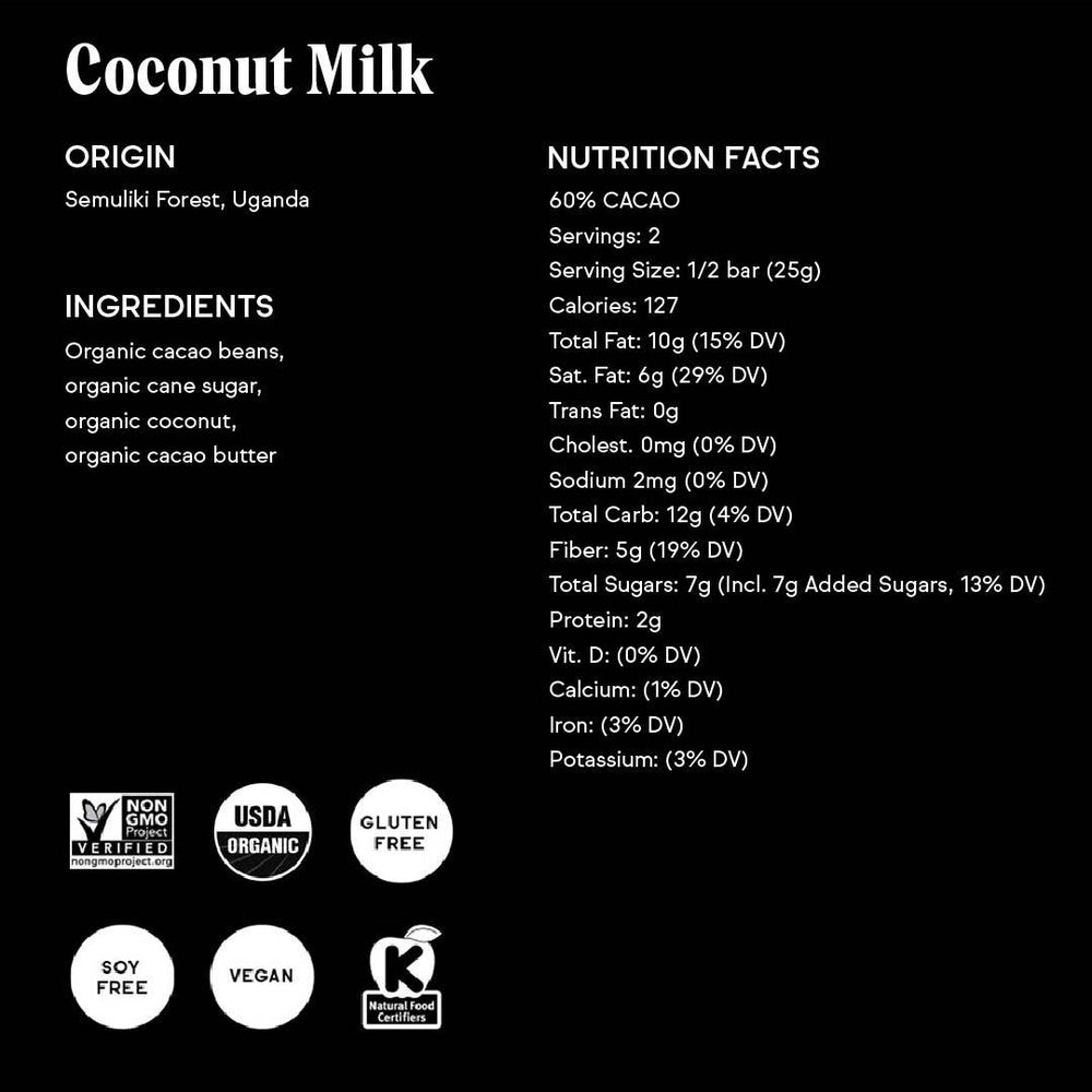 
                  
                    60% Coconut Milk Chocolate Bar
                  
                