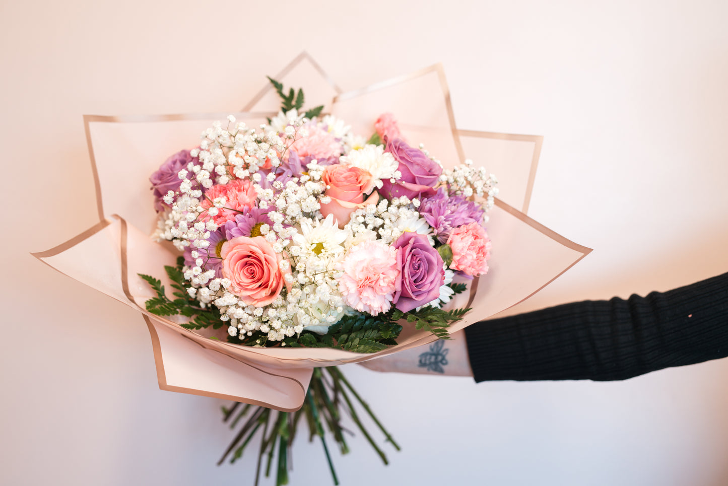 
                  
                    Soft and Sweet: Gathered Bouquet
                  
                